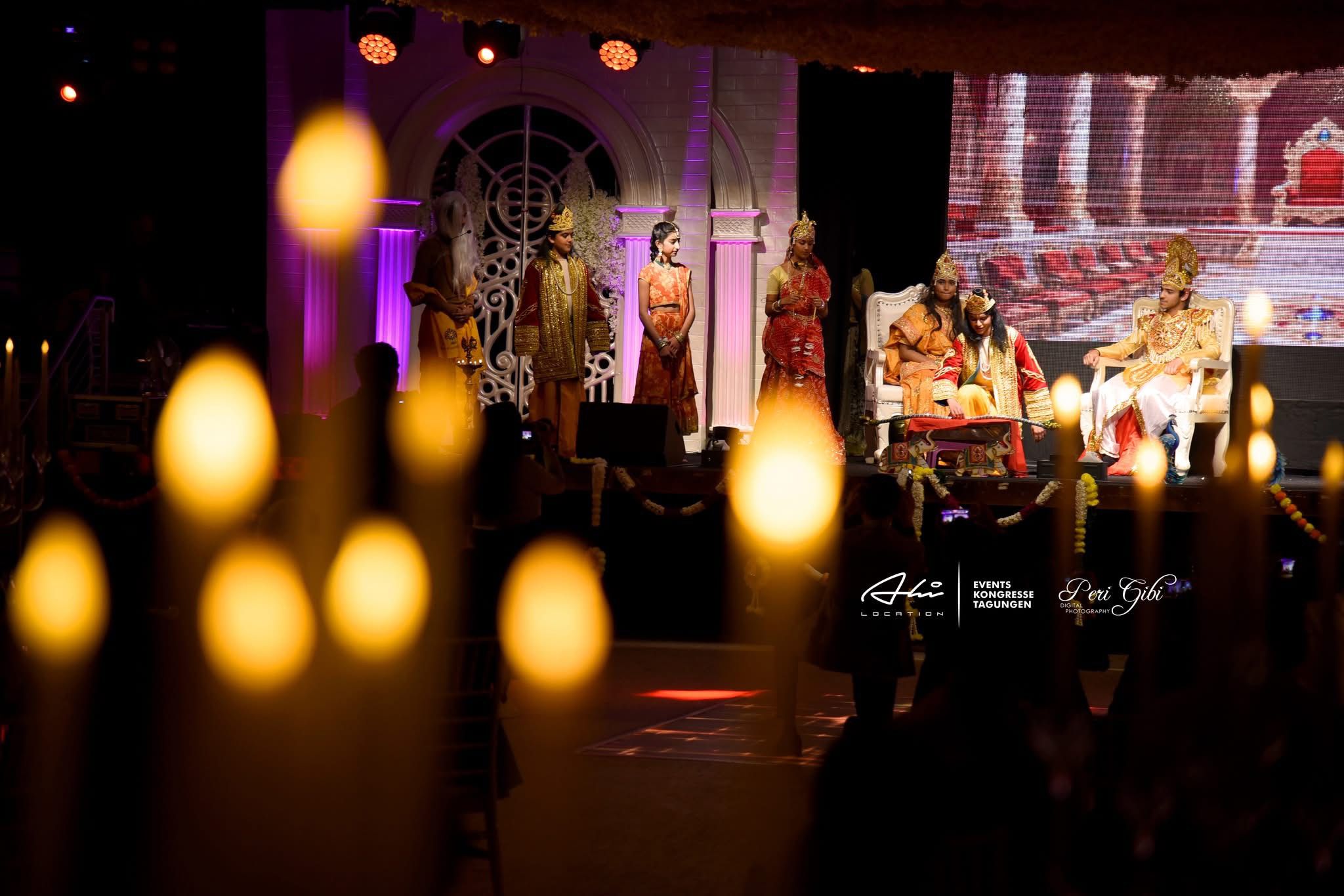 Bühnenaufführung beim Diwalifest